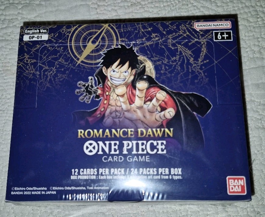 one piece op01 booster box english Romance Dawn (Blue Bottom) and original illustrations One Piece Trading Card Game