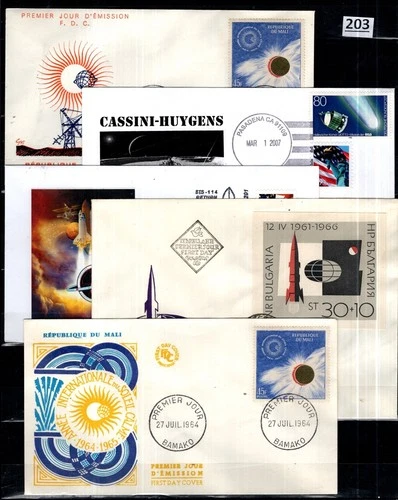 /// MALI, BULGARIA, GERMANY 1964 - 5 FDC - SPACE