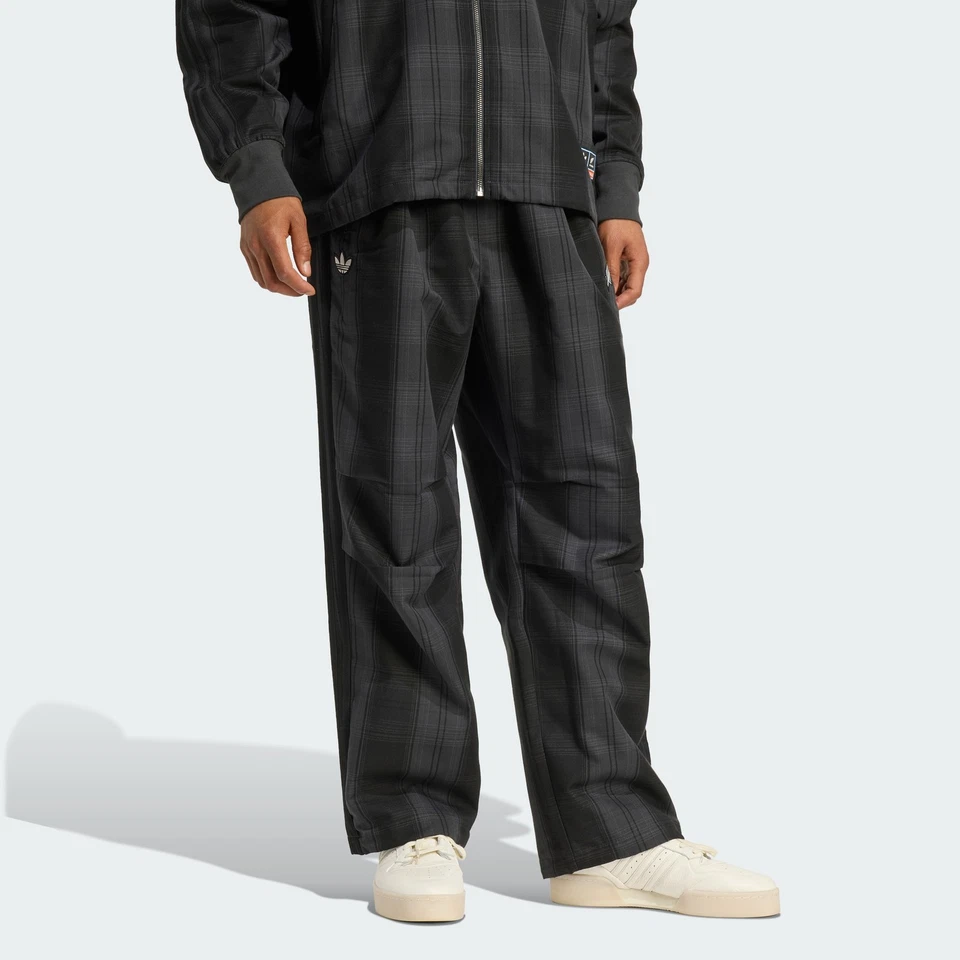 adidas men ADIDAS ORIGINALS & ALL BLACKS FIREBIRD PLAID TRACK PANT