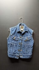 Vintage Lee Kids Denim Vest Youth Size 10
