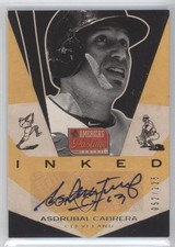 2013 Panini America's Pastime Inked 52/125 Asdrubal Cabrera #I-AC Auto 0x5