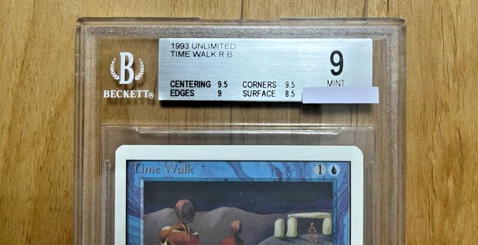 MTG Time Walk BGS 9 Alpha Beta Dual Power Nine 2nd Edition Old School Vintage - Image 3 of 4