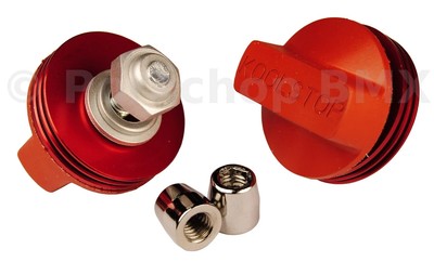 KOOL STOP old school BMX finned bicycle brake pads RED SALMON