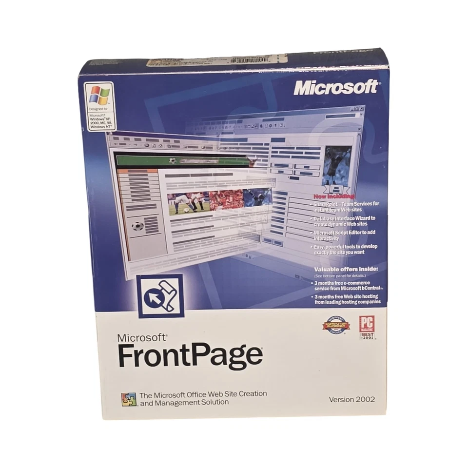 Microsoft Front Page Version 2002 Web Site Software Product Key Original Package - Image 2 of 4