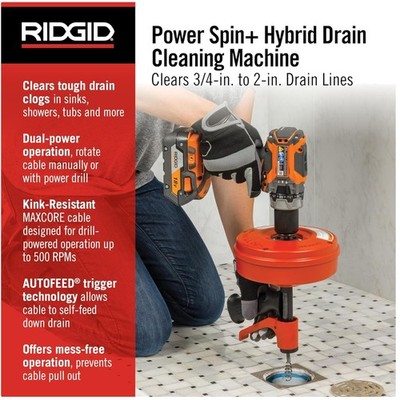 Maxcore Cable Spinner for Effective Drain Cleaning