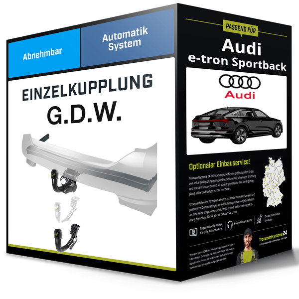 Abnehmbare AnhäNgerkupplung für Audi E-Tron Sportback 20- Typ GEA G.D.W. NEU-image