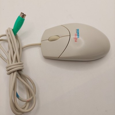 Vintage Logitech M-S69  Kugel-Scroll-Maus mit 2 Tasten PS/2
