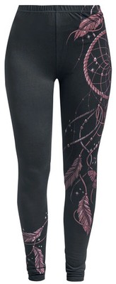 Full Volume by EMP Damen schwarze Leggings mit Traumfänger Print