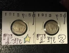 🇺🇸 1913 p T1 & T2 Type 1 & 2 Pre^WWI 5c Buffalo Nickels 🦬 A+ Restorations 🪓