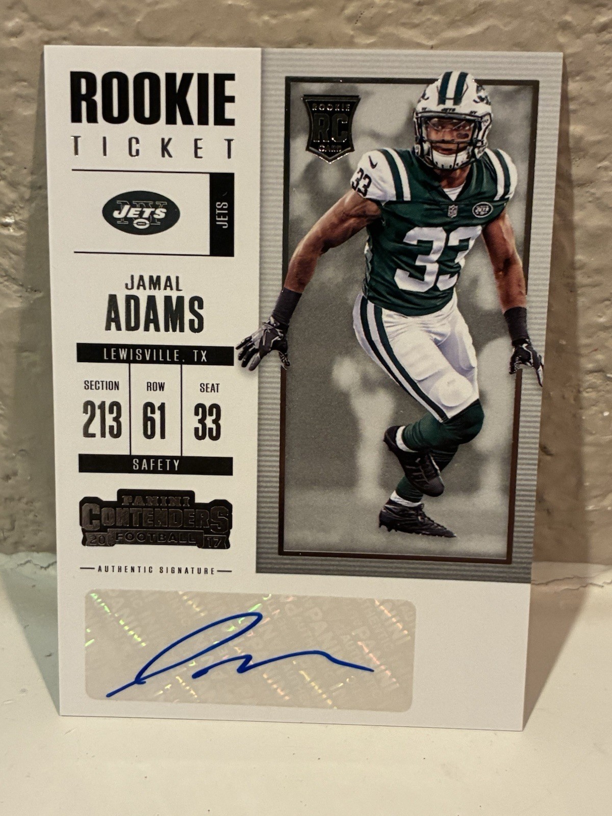 2017 Panini Contenders Rookie Ticket #107 Jamal Adams Rookie Auto Autograph