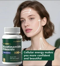 Nicotinamide Riboside Liposomal Supplement 900mg Resveratrol NAD + Plus 100 Caps