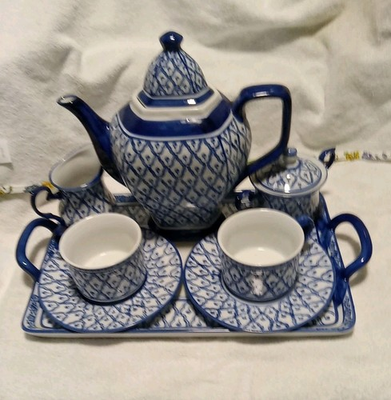 #ad Russian Imperial Style Pacific Rim China Tea and Coffee Set Excellent Condition $65.00