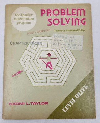 The Sadlier Mathematics Program Problem Solving Teacher's Annotated Edition 1975