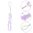 Crystal Beaded Mobile Phone Charm Anti-lost Wrist Phone Strap Beaded Phone Strap