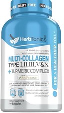 Multi Collagen Complex Types 1 2 3 5 and 10  Hydrolyzed Collagen Peptides  C