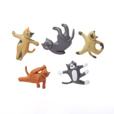 Cat Yoga Magnets Kikkerland 02934