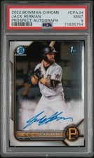 2022 BOWMAN CHROME PROSPECT AUTOS #CPAJH JACK HERMAN PSA 9 AUTO