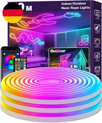 10M Neon LED Strip, Flexible LED Strips, Control with App/Remote, Multiple Modes