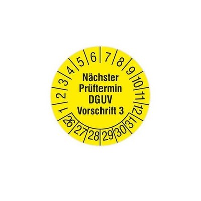 HT Instruments Sicherheitsprüfplaketten 2002260 Kennzeichnungsmaterial