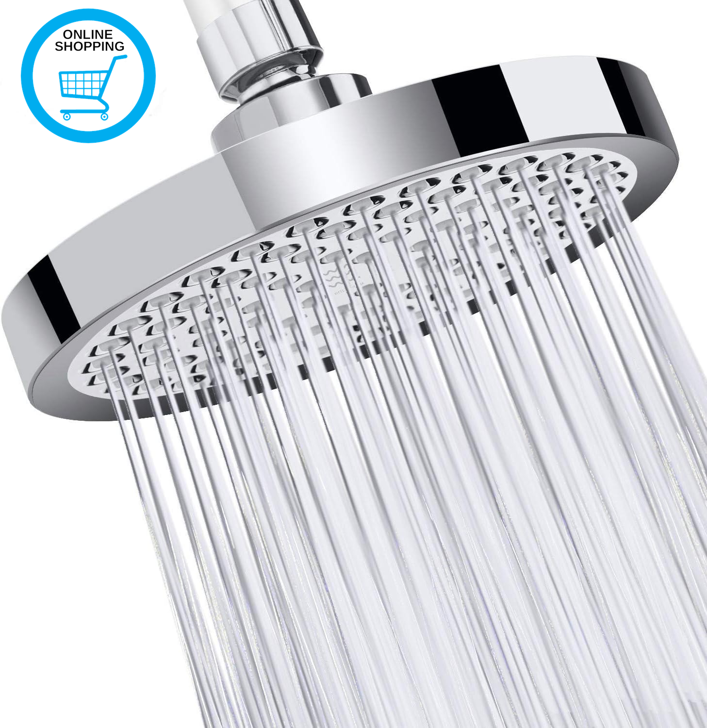 High Pressure Fixed Rainfall Shower Head - Adjustable Overhead Rain Shower Heads