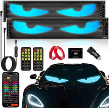 2PC 5800 Lux High-Brightness Devil Eyes LED Light Strips for Cars/Trucks/Suvs -
