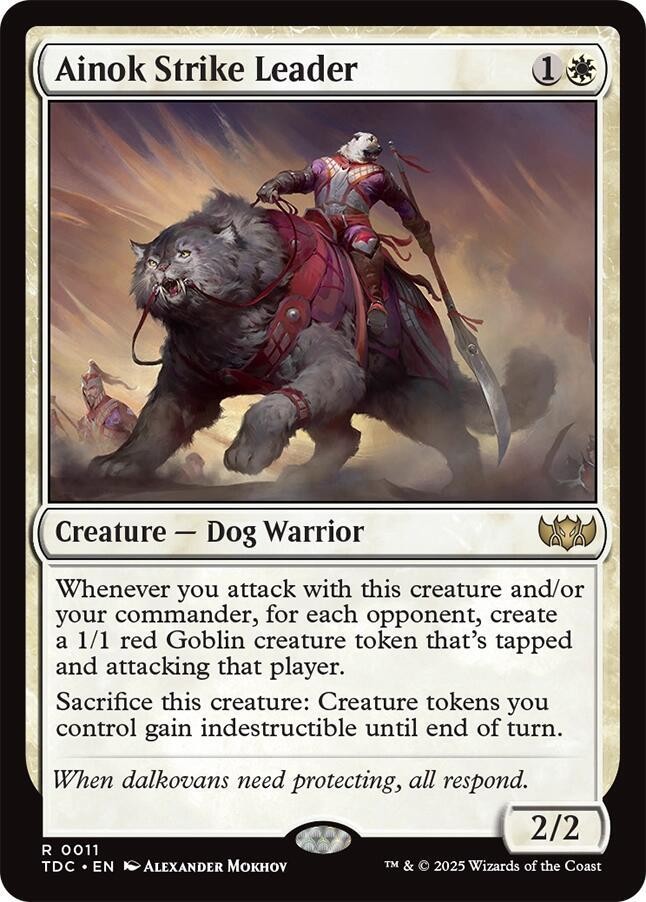 1x Ainok Strike Leader - Commander: Tarkir: Dragonstorm Near Mint - MTG