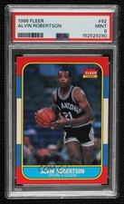 1986-87 Fleer Alvin Robertson #92 PSA 9 MINT s6i