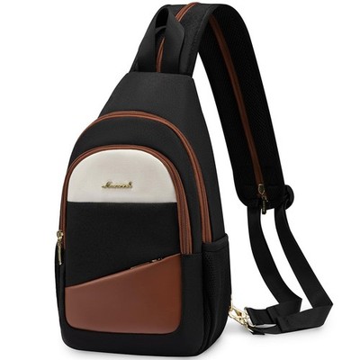 Water-Resistant Sling Bag for Women, Convertible Backpack, Small Travel Bag