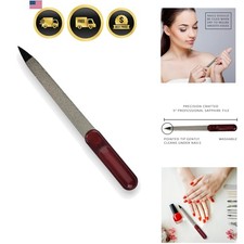 Sapphire Nail File Double Sided Manicure Pedicure Fine Grit 5 Inches