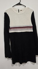 Free People Women’s Striped Colorblock Mini Sweater Dress Size Small