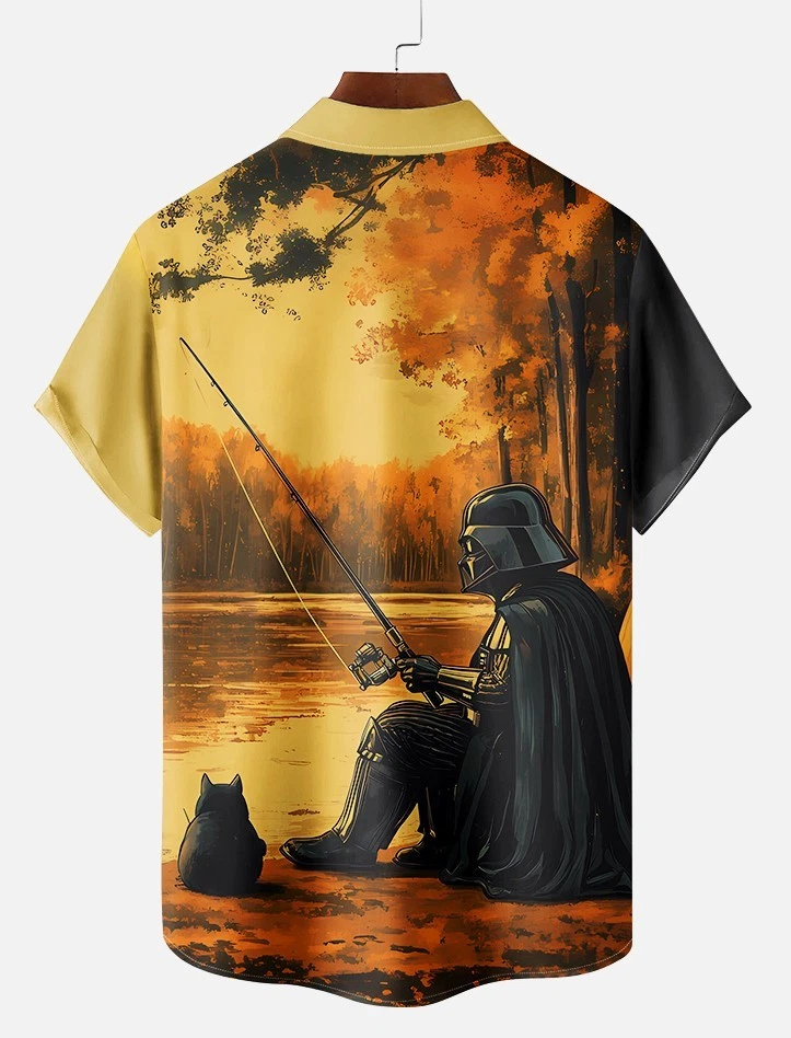 Star Wars Darth Vader Fishing Hawaiian Shirt