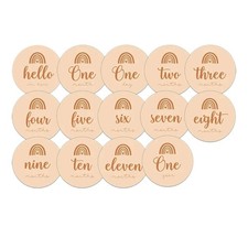Milestone Cards Monthly Milestones for Commemorate Baby Birth Door Hanger