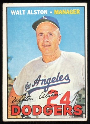 1967 Topps #294 Walt Alston Los Angeles Dodgers