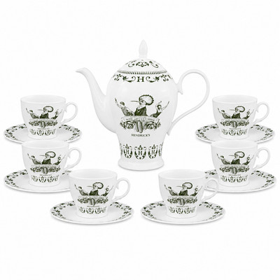 Offizielles Hendrick's Gin Rose & Gurke Fine China Teeservice