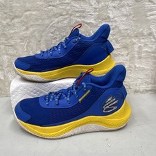 Under Armour UA CURRY 3Z7 Basketball Shoes Size 6Y GS Warriors Blue 3026622-400