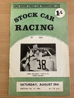 Stock Car Programme F1 Long Eaton 29 8 1964