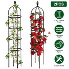 2 Pack Metal Garden Obelisk Trellis for Climbing Plants Outdoor 6FT Rustproof