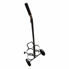 Roscoe Medical Dual Oxygen Cylinder Cart Dolly, Adjustable Handle, Steel - NEW