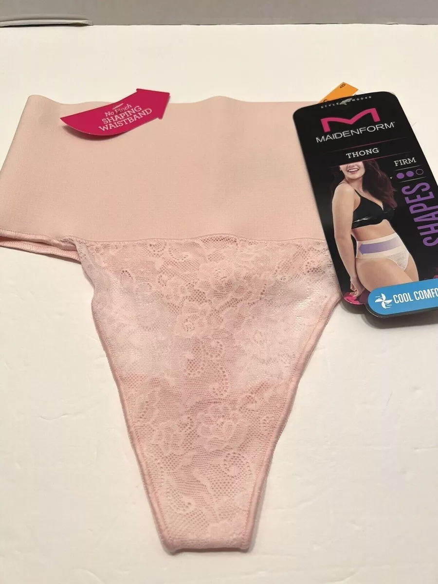 Maidenform Tame Your Tummy Tailored Firm Thong Panty,Shapewear Small DM0049  NWT