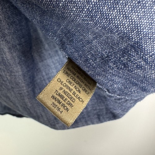 Foundry Supply Co Herren Chambray Maritim Kurzarm Knopfleiste Größe XLT - Bild 3 von 5