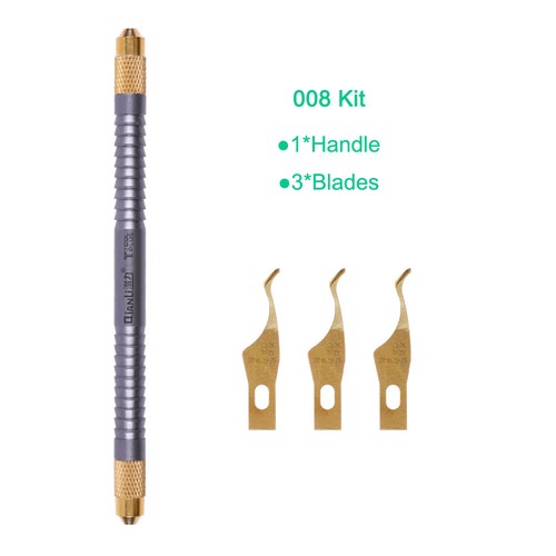 QianLi Micro Solder BGA NAND IC Chip CPU Underfill Remover Cleaner Messer + Klingen - Bild 2 von 8