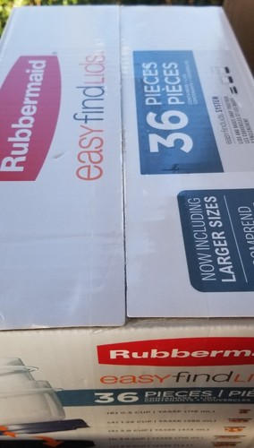 Rubbermaid Easy Find Deckel 36 tlg Aufbewahrungsbehälter Set Neu Sonderedition Blau - Bild 7 von 9