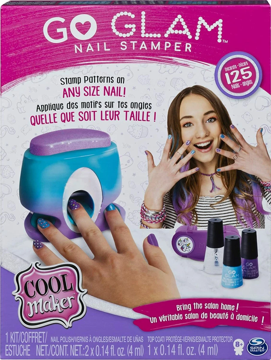 Cool Maker, GO GLAM Nail Stamper Bundle Comes with 2 Fashion pack