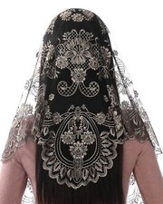 Catholic Church Mantilla Veils for Women Chapel Mass Christian Scarf Vintaged...