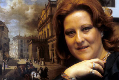 the soprano Luciana Serra in 'Lucia di Lammermoor' Teatro alla- 1983 Old Photo