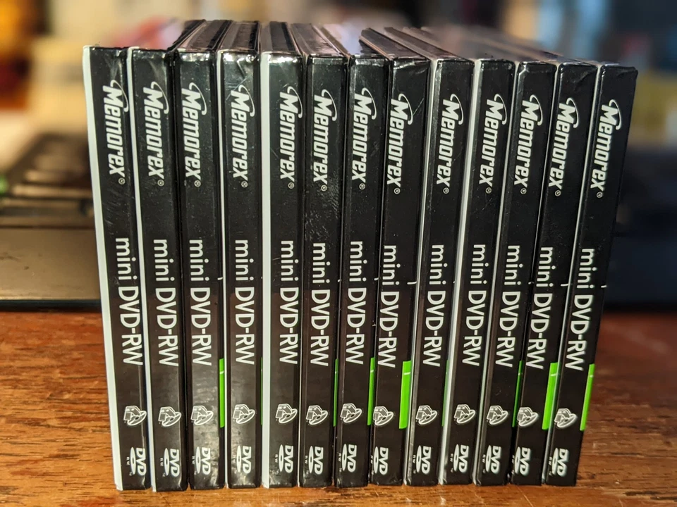 Memorex Mini DVD- (13 pieces) RW Rewritable DVD Camcorder PC 30 Min. 1.4GB New - Image 3 of 4