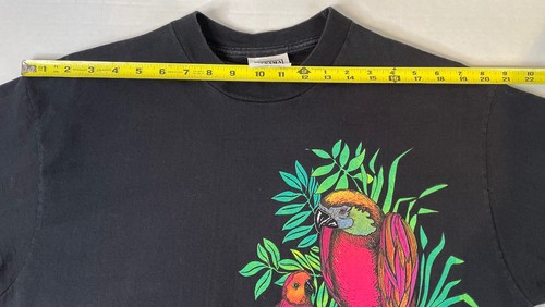 VTG Panama Jack T Shirt Men’s Sz L 43 Chest Parrots 2-Sided Single Stitch USA - Picture 9 of 12