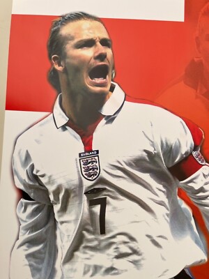 DAVID BECKHAM ,ENGLAND, CAPTAIN OF NATIONAL FOOTBALL TEAM, RARE