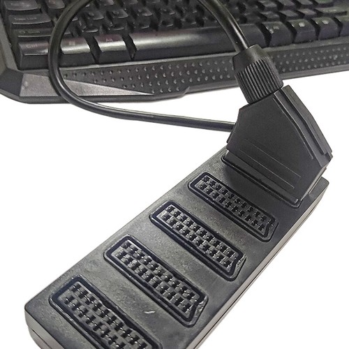 21Pin Scart 5 Way Splitter 21p Scart Male To 5 Female Adapter Connector - Afbeelding 11 van 11