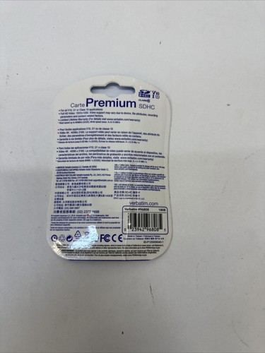 Verbatim - SDHC Memory Card (16GB, UHS-I V10 U1 Class 10), Blue - Picture 3 of 3